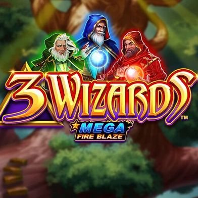 Portada de la tragamonedas Mega Fire Blaze 3 Wizards